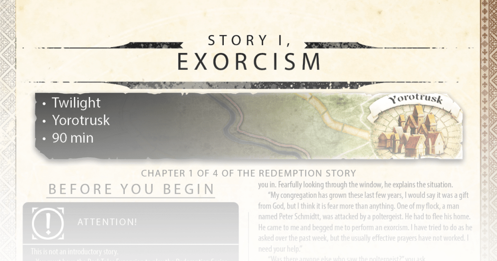 Image of the start of the Exorcism episode for Folklore: the Affliction.